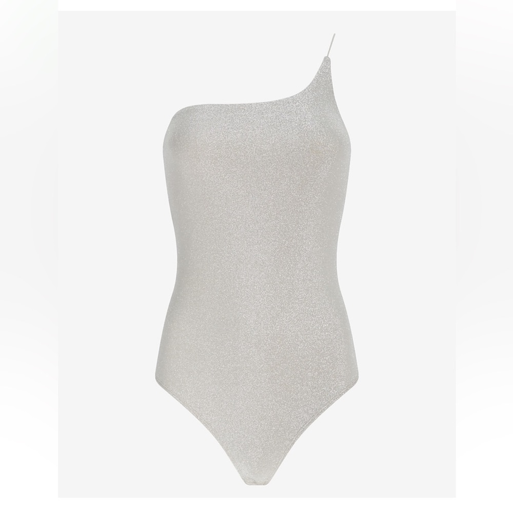 Silver body suit